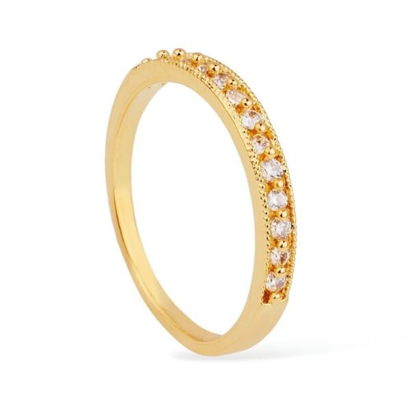 Anel Cravejado Slim 24k