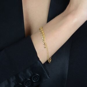 Pulseira Chuveirinho de Estrelas 24k