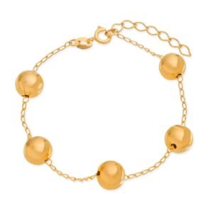 Pulseira de Bolas Grandes 24k