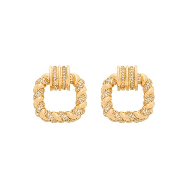 Brinco de Gala Trançado 24k