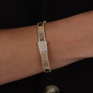 Bracelete Cravejado 24k